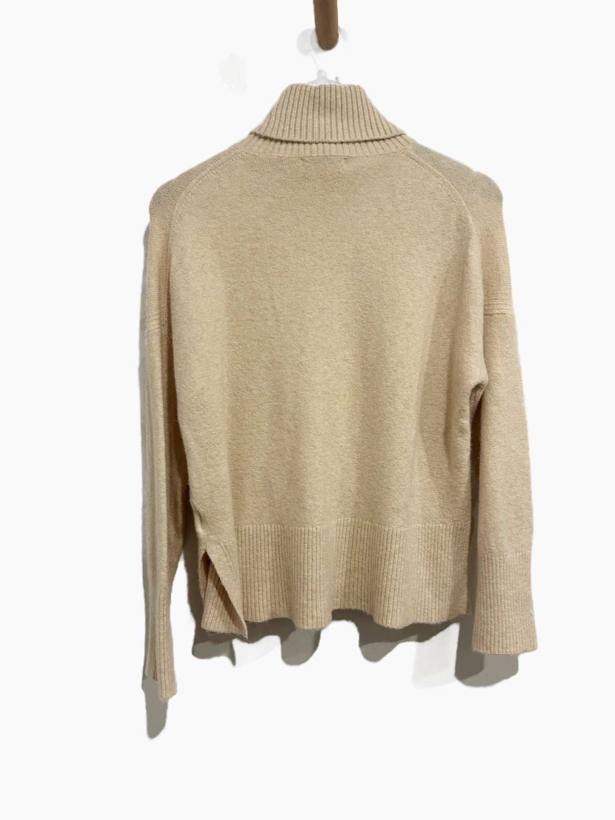 J.Crew Turtleneck Sweater in Supersoft Yarn in Heather Sand - Small