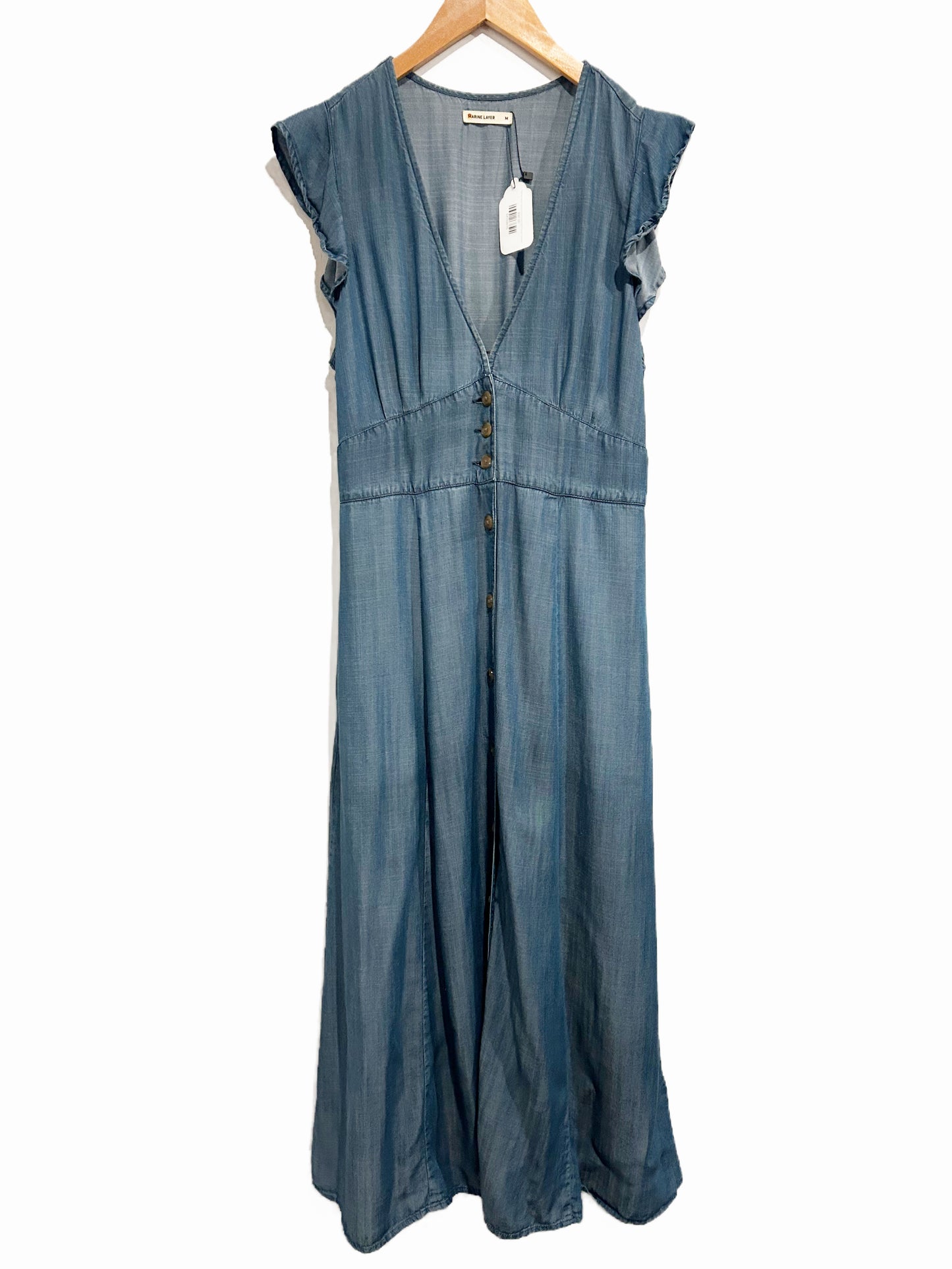 Marine Layer Camila Midi Dress Medium Wash - Medium