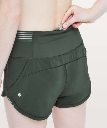 Lululemon Before Dawn Run Short 3.5" in Deep Ivy - 4