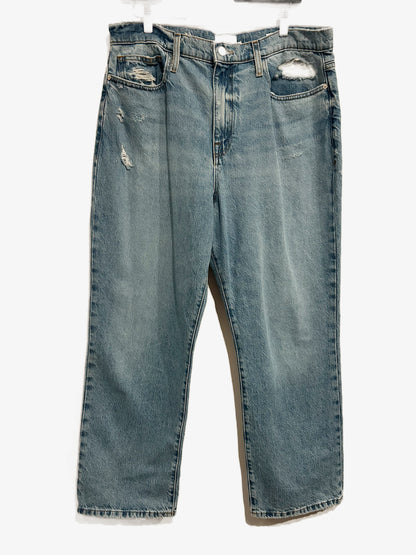 Frame Le Jane Crop Jean in Baines Rips - 32