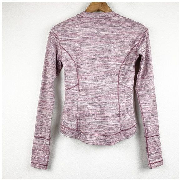 Lululemon Close to Crossing Long Sleeve Space Dye Plumful Smoky Blush Size XS