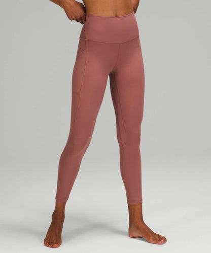 Lululemon Align High Rise Pant with Pockets 25" in Spiced Chai - 10