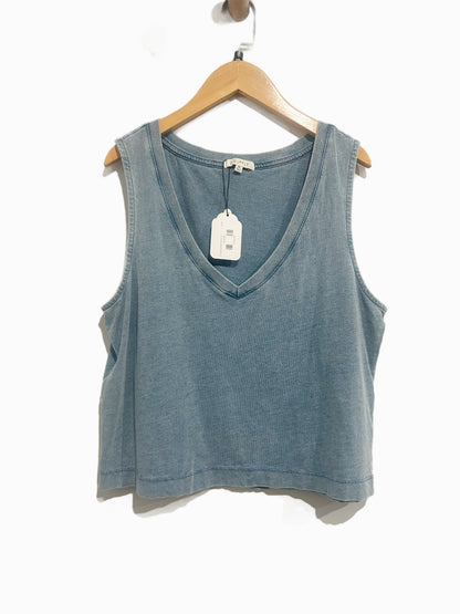 Z Supply Sloane V-Neck Tank in Light Denim - Medium