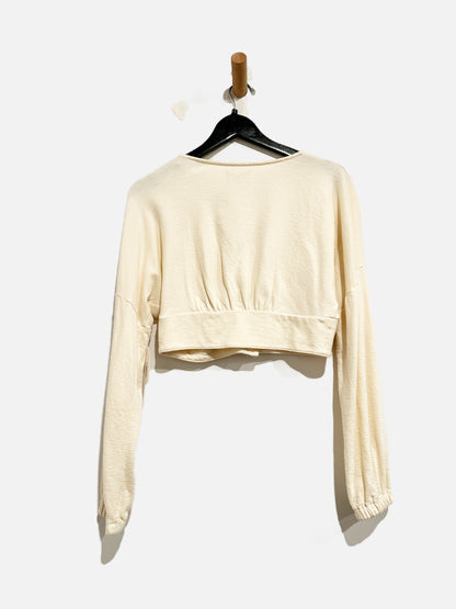 Madewell Cream Button Front Top - Small
