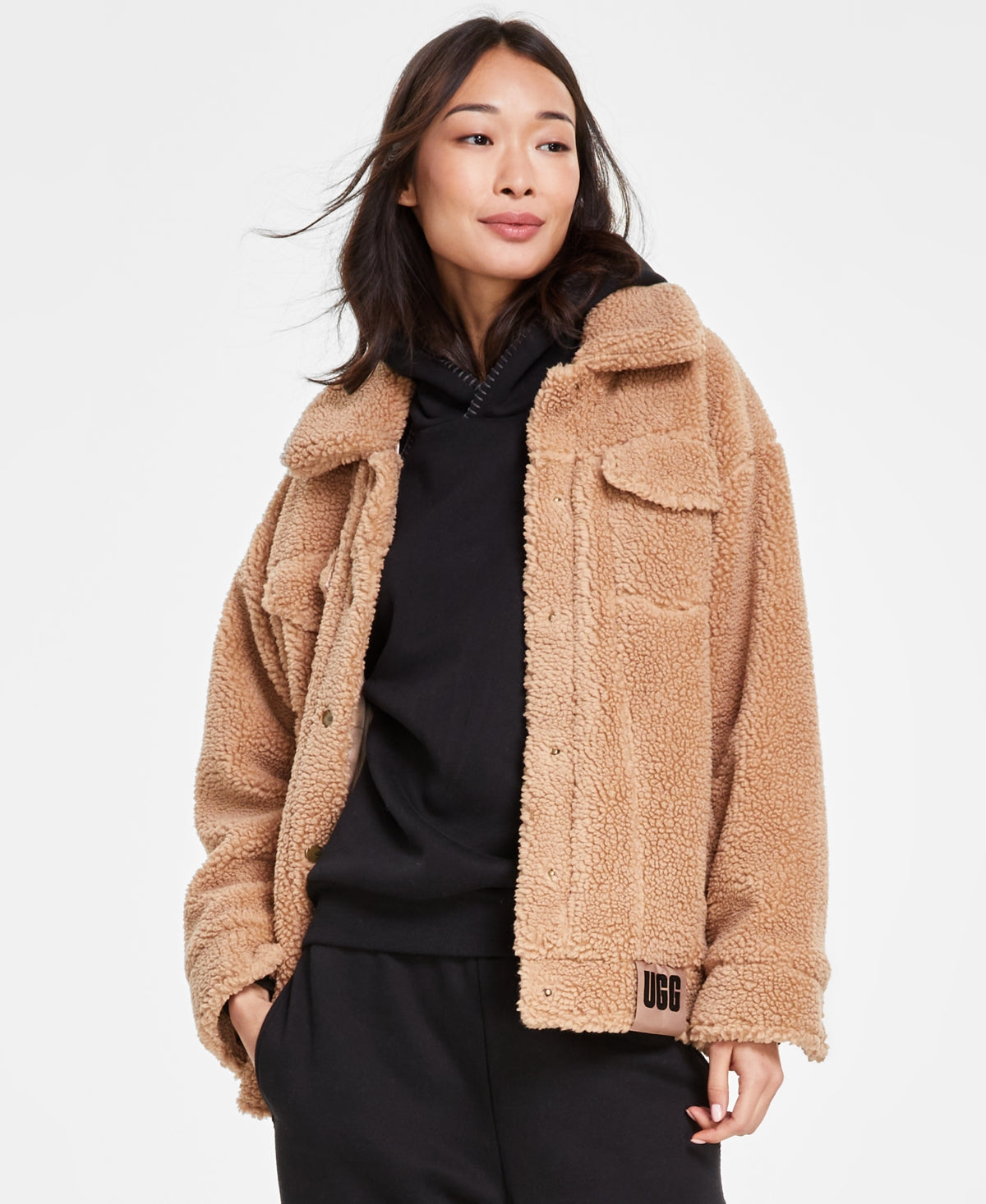 Ugg Brown Shearling Coat - Small