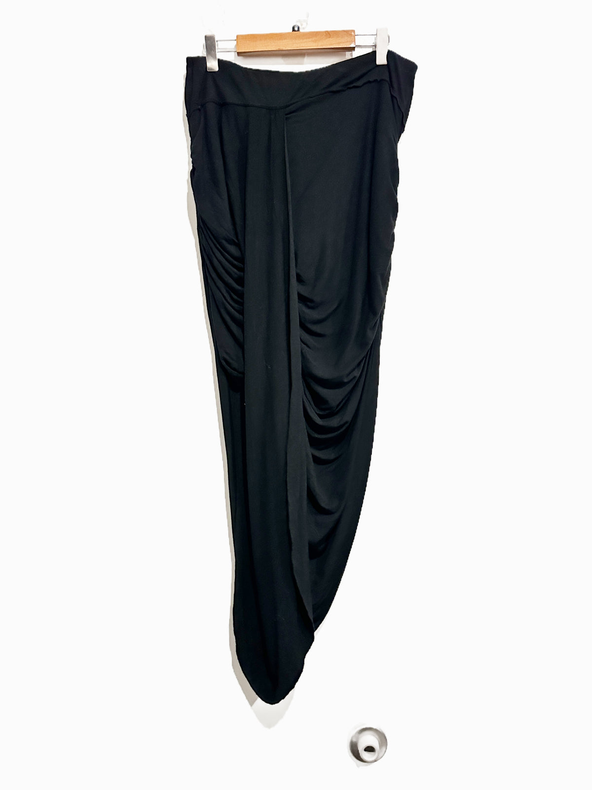 Free People Twist and Shout Draped Skirt in Black - Medium