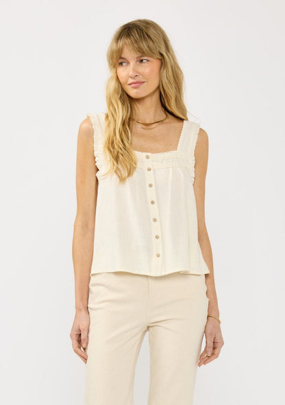 Lovestitch Velora Tank in Cream - Medium