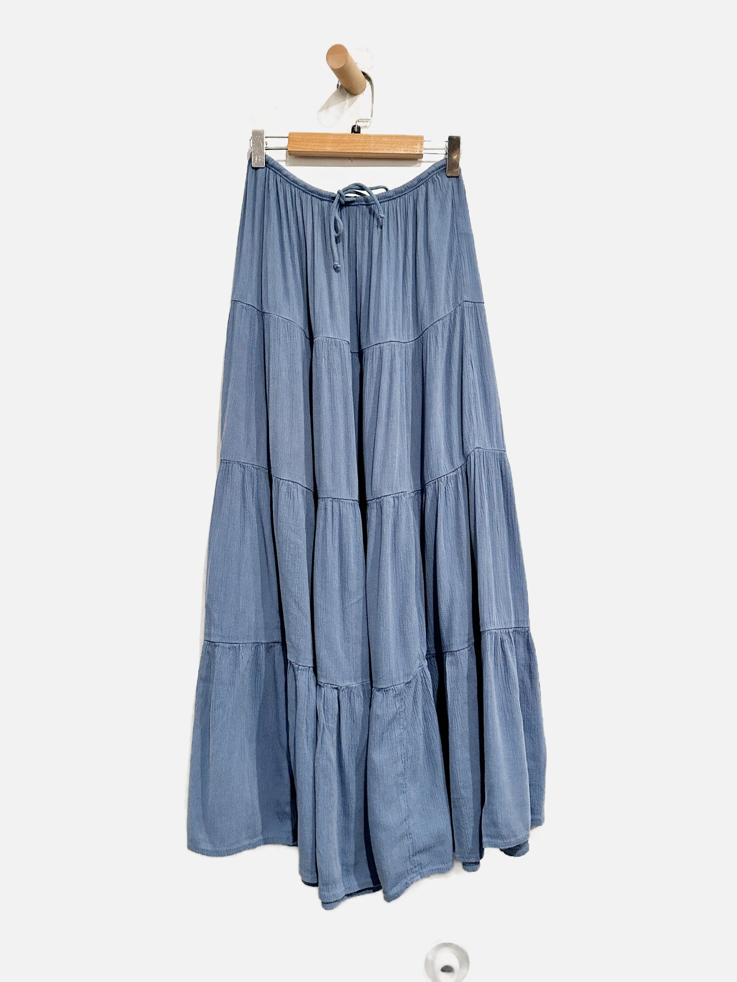 Aerie Blue Peasant Maxi Skirt - Small
