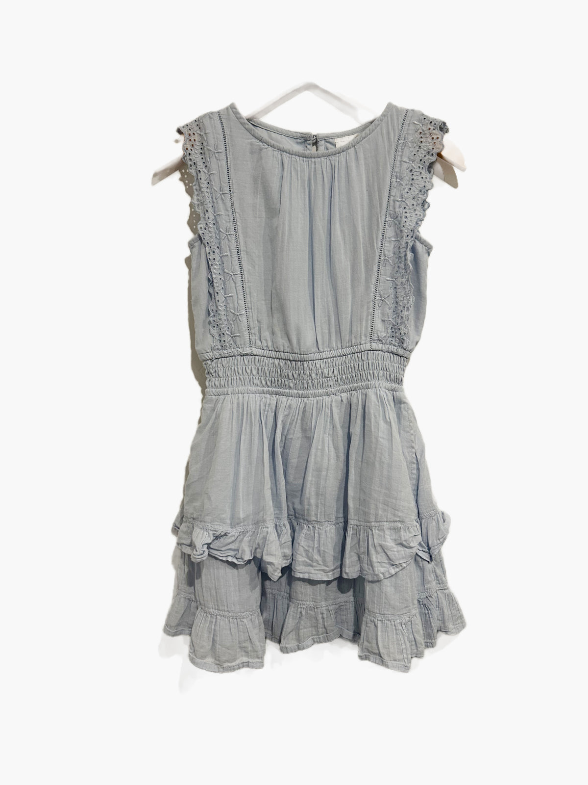 Abercrombie Kids Blue Eyelet Dress - 7/8