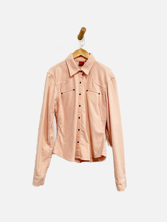 TILT Vintage Pink Corduroy Button Down - Medium