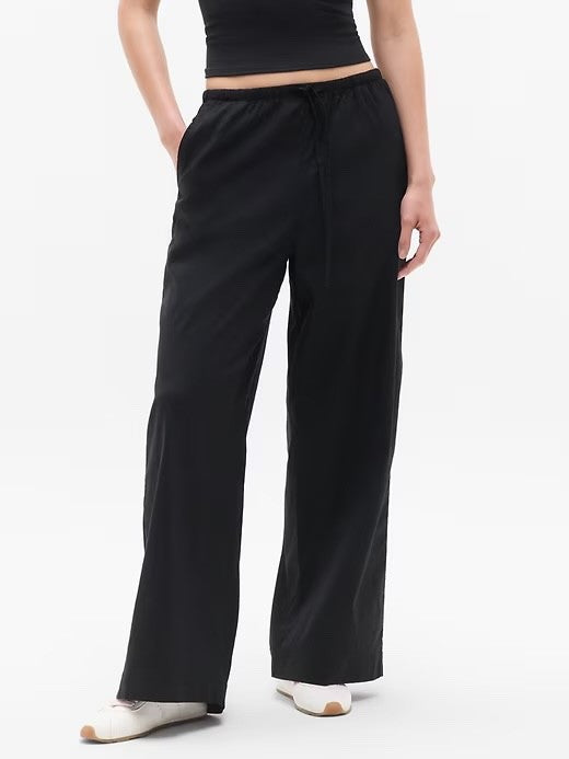 Athleta Paradise Mid Rise Wide Leg Pant in Black - XS