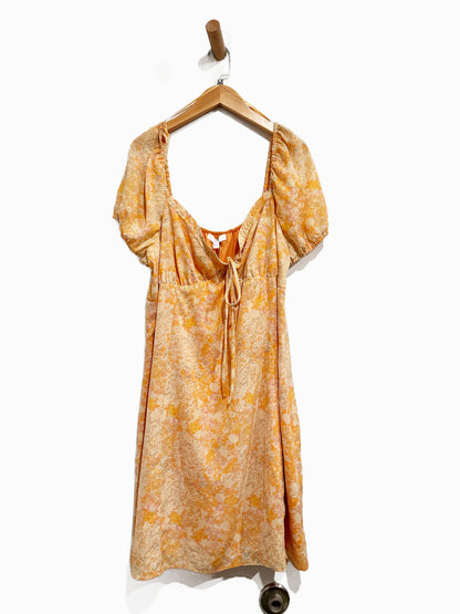 BP Orange Floral Mini Dress - XL