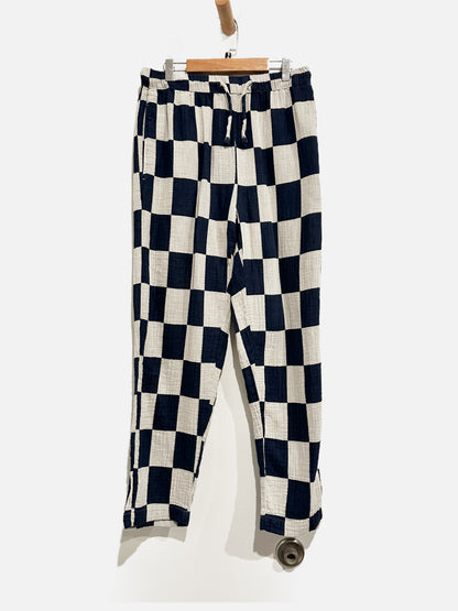 Brixton Mykonos Drawstring Pant in Washed Navy - Small