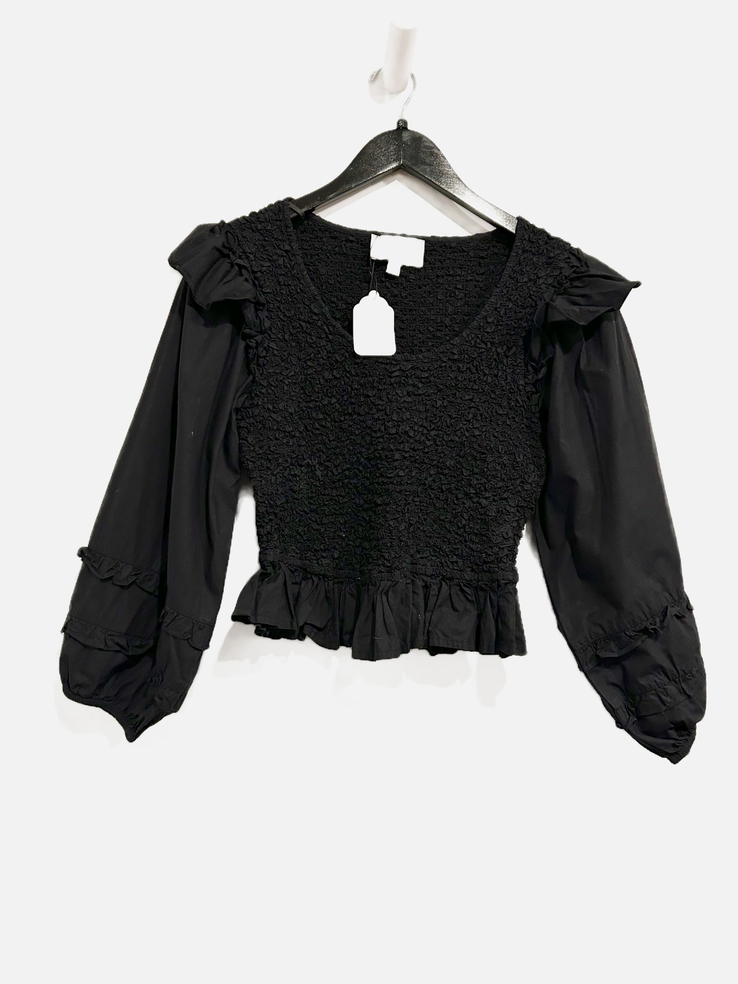 Cleobella Veronika Blouse in Black - Small