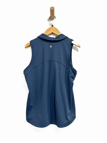 Lululemon Quick-Drying Sleeveless Polo Shirt in Mineral Blue - 6