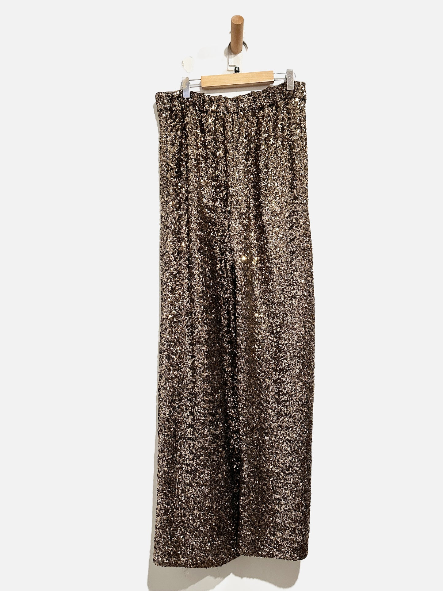Banana Republic Gold Sequin Pants - Small