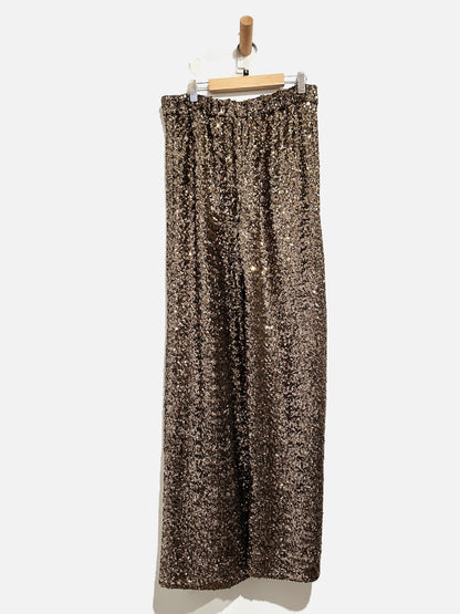Banana Republic Gold Sequin Pants - Small