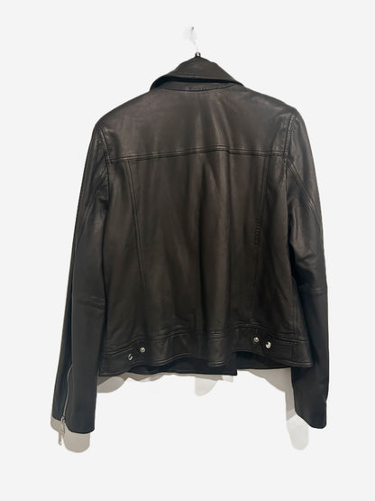 Banana Republic NWT Classic Leather Moto Jacket in Black - XL