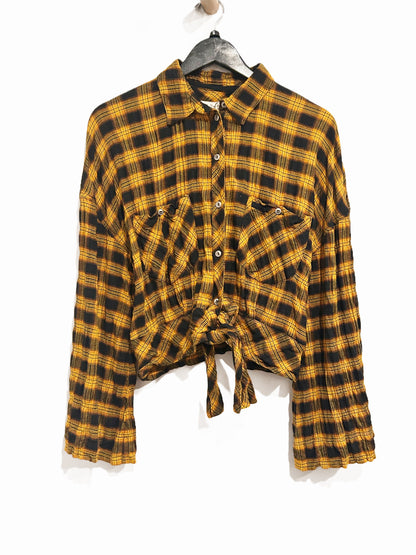 Free People Sakura Plaid Top - Smal