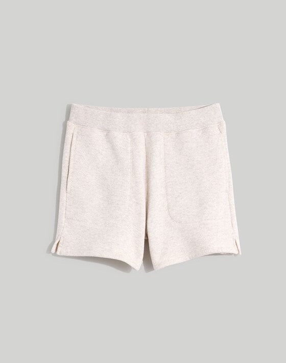 Madewell Airyterry Stitched-Pocket Sweatshorts in Light Gray - Large