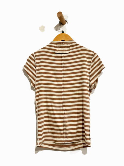 Free People Lola Striped Tee in Otter Combo - Medium