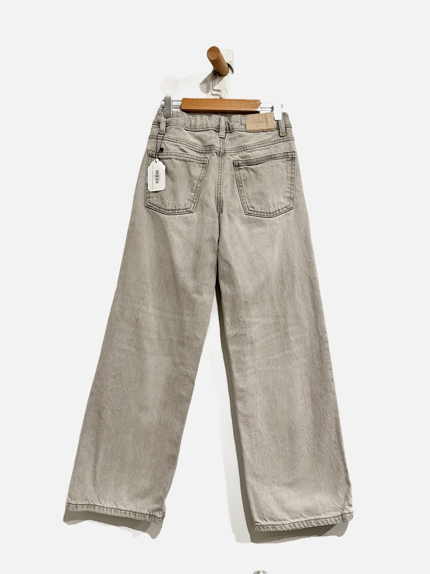 Zara Gray Wide Leg Jeans - 11-12
