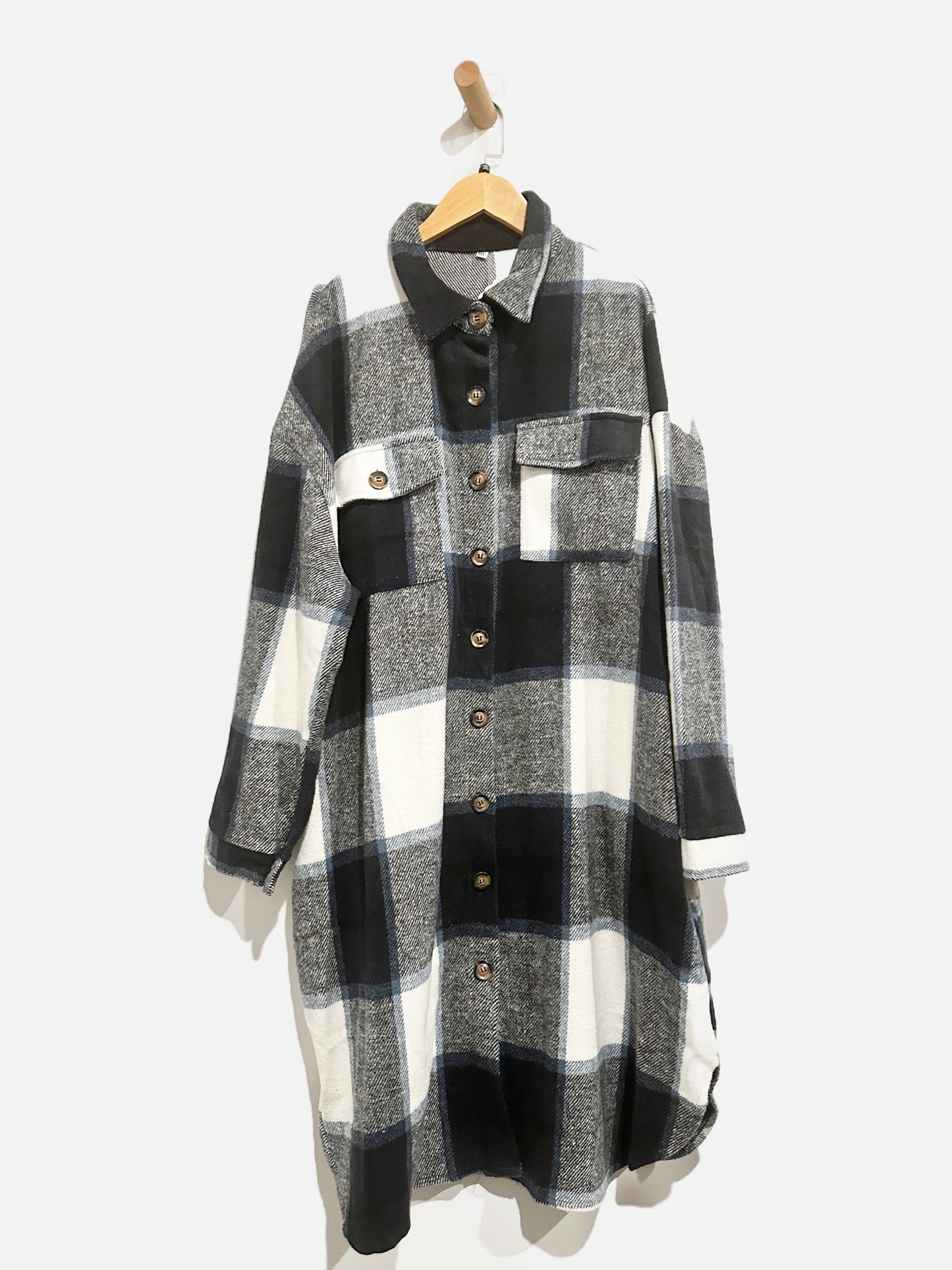 NN Navy/Black/White Long Flannel - XXL