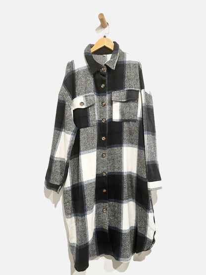 NN Navy/Black/White Long Flannel - XXL