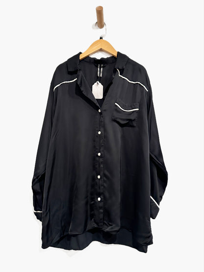 Anthropologie Silky Western Pajama Top & Shorts Set