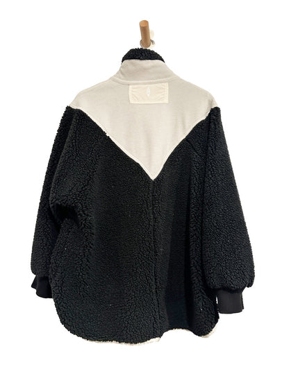 Free People Movement Fall To Rise Fleece Quarter Snap in Black Combo - Medium