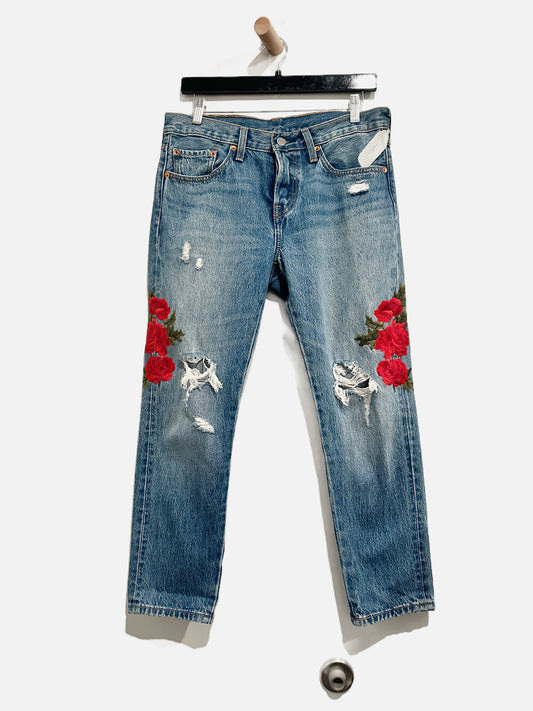 Levi's 501 Embroidered Jeans - 27