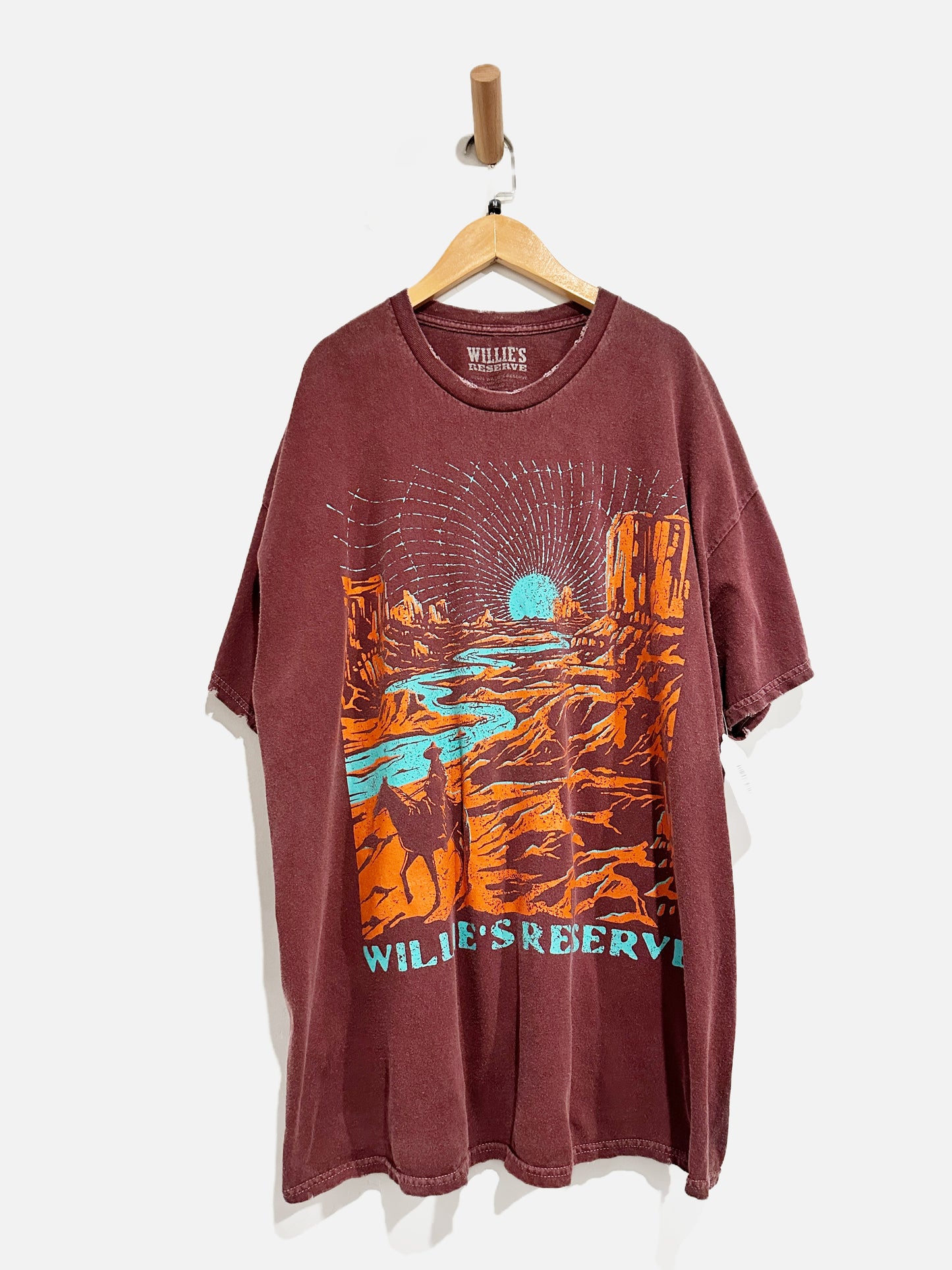 Willie’s Reserve Maroon Graphic Tee - S/M