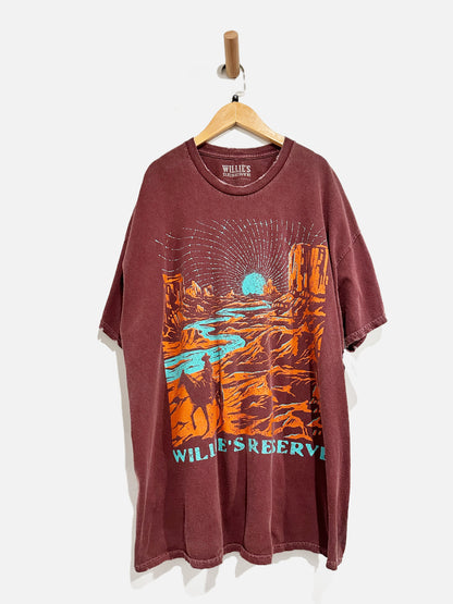 Willie’s Reserve Maroon Graphic Tee - S/M