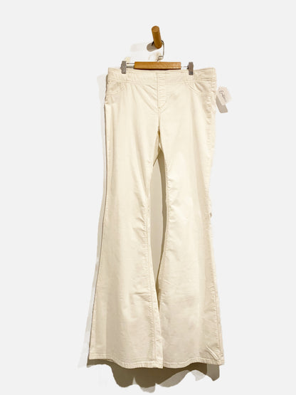 Free People White Pull On Flare Corduroys - 30