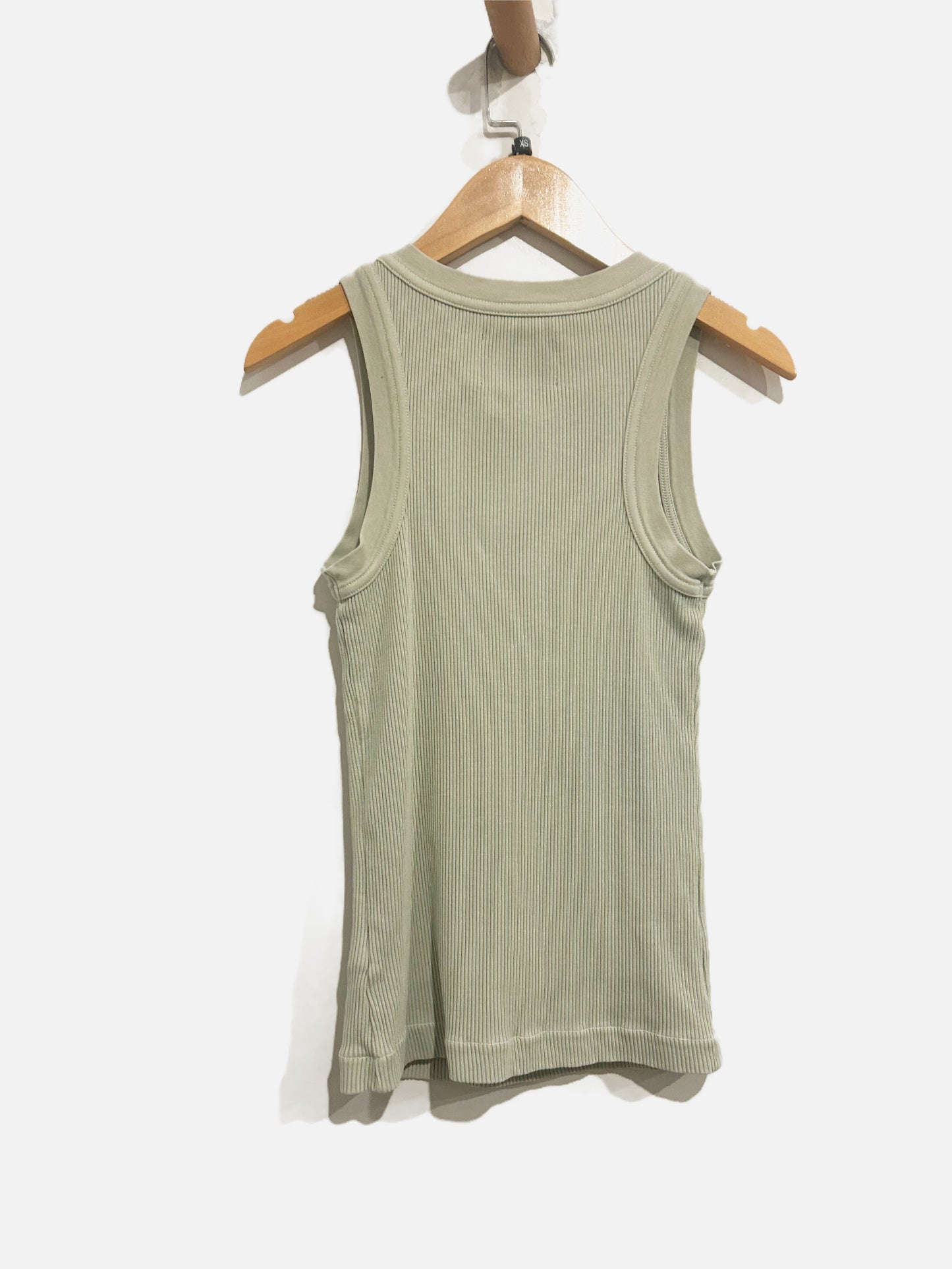 Citizens of Humanity Isabel Rib Tank in Spring Moss - XS