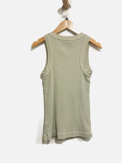 Citizens of Humanity Isabel Rib Tank in Spring Moss - XS