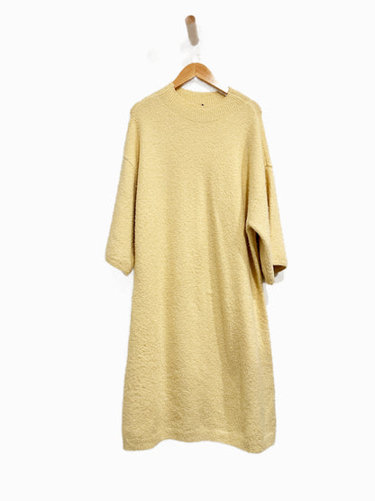 Abercrombie & Fitch Yellow Knit Mini Dress - Large