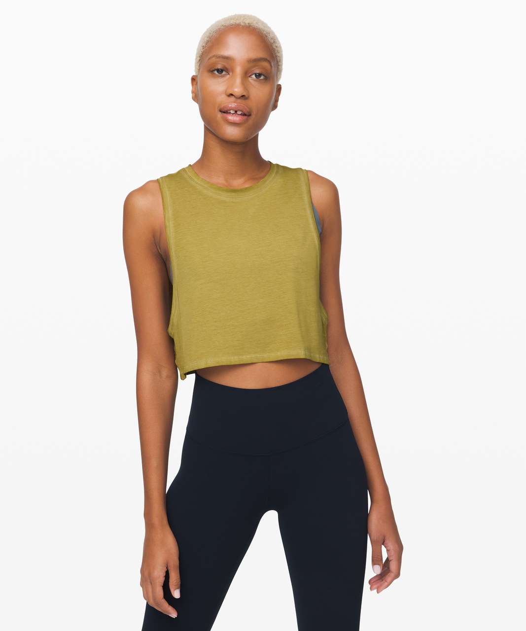 Lululemon Muscle Love Crop Tank in Washed Grape Leaf