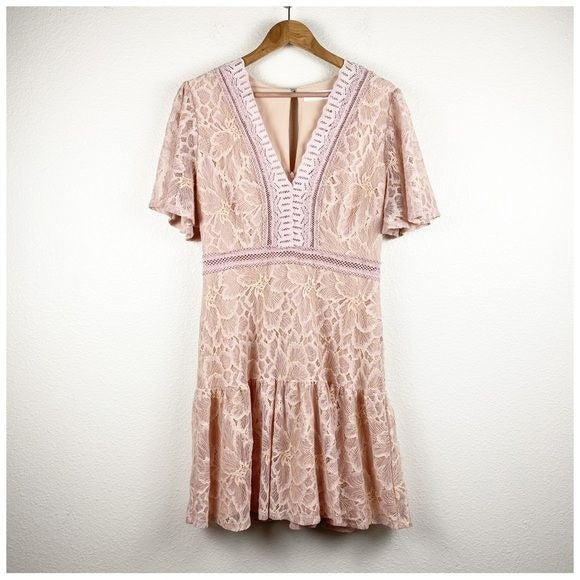 ASTR The Label Pink Lace Dress Size Large