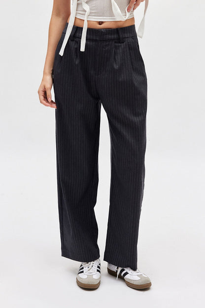 UO BDG Kristin Menswear Pants in Dark Grey - Small