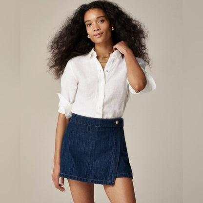 Baird McNutt for J Crew White Linen Button Down - 8