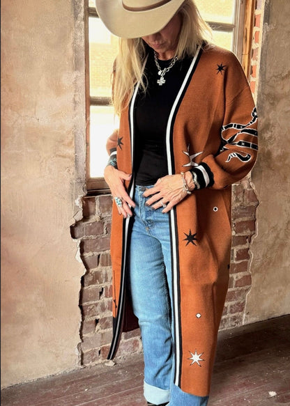 Allie Falcon Seek + Find Maxi Cardigan - Medium