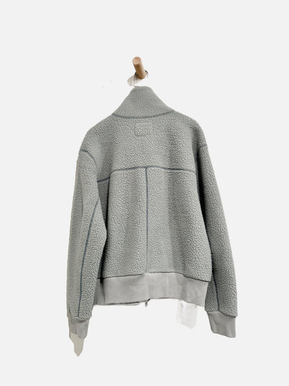 Everlane Blue Shearling Zip Up - Medium