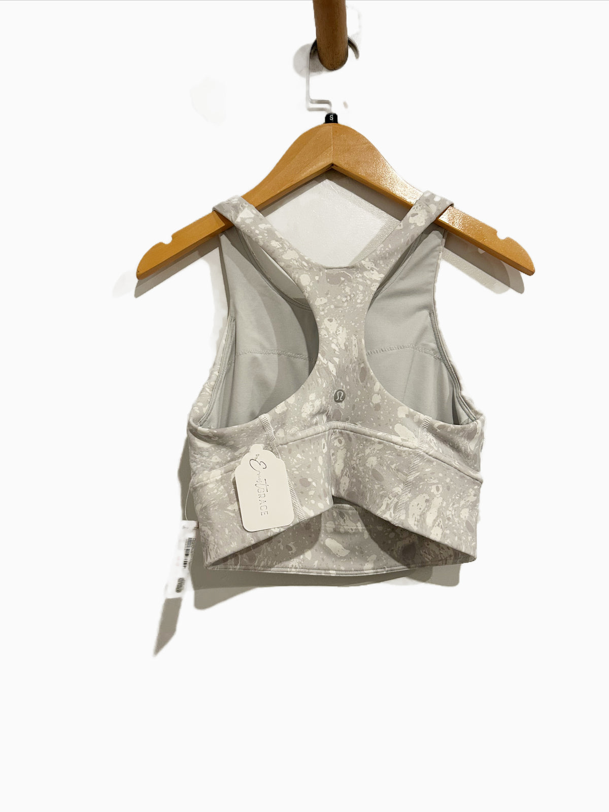 Lululemon NWT Wunder Train Longline Bra in Terrazzo Marble Silver Ice Multi - 6