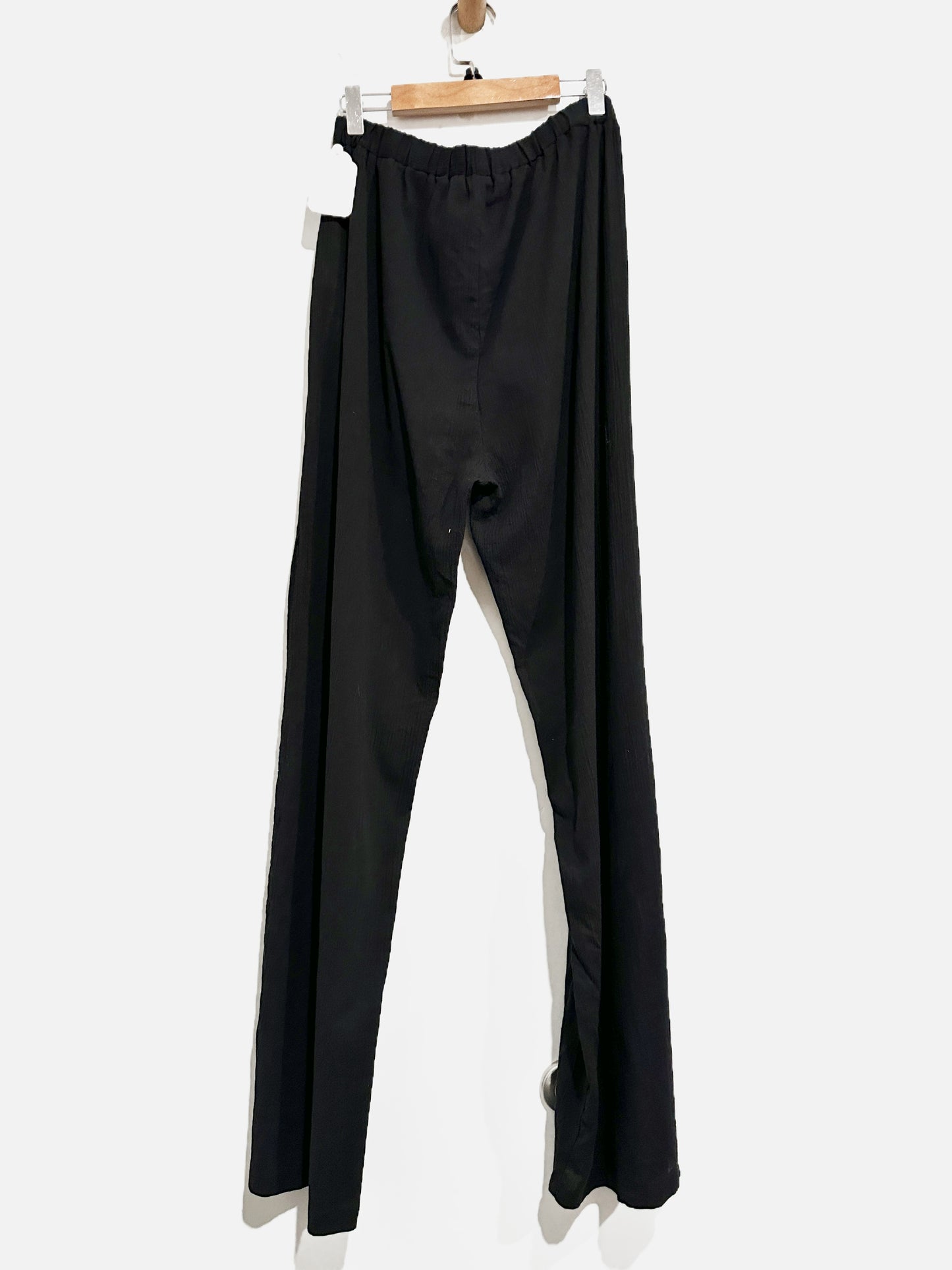 Nasty Gal Black Crinkle Tie Bandeau and Pants Cover Up - 8
