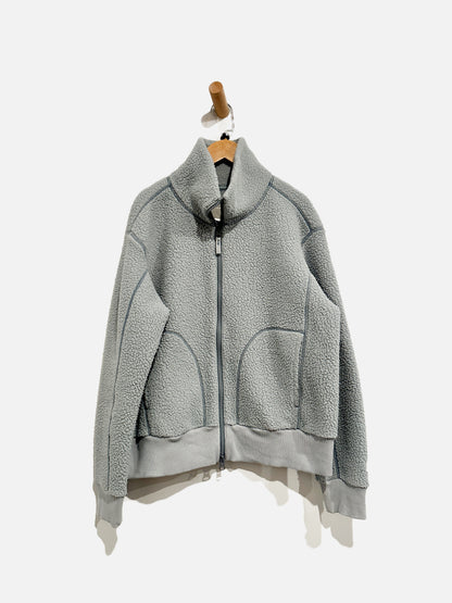 Everlane Blue Shearling Zip Up - Medium
