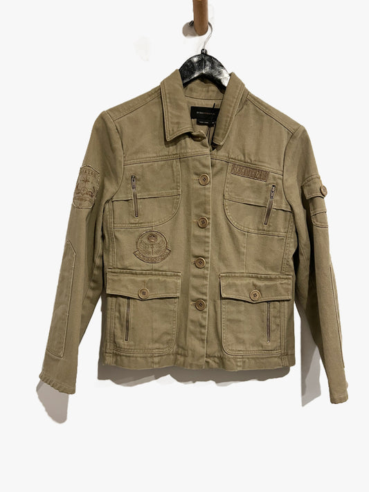 BCBG Max Azria Y2K Green Military Jacket - Medium