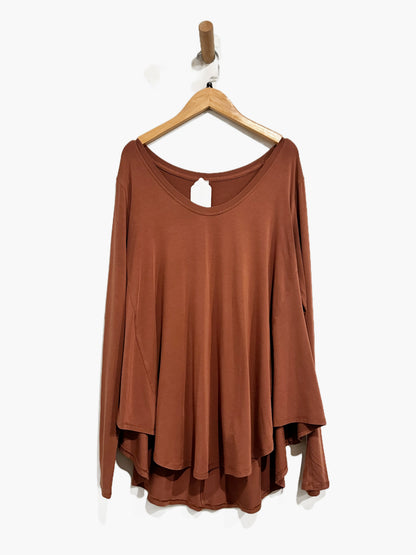 Lululemon Up for Down Time Long Sleeve in Dark Terracotta - 4