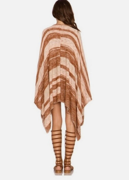 Free People Big Trail Marled Poncho - XS