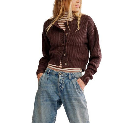 Free People Lila Cardigan in Potting Soil - Large